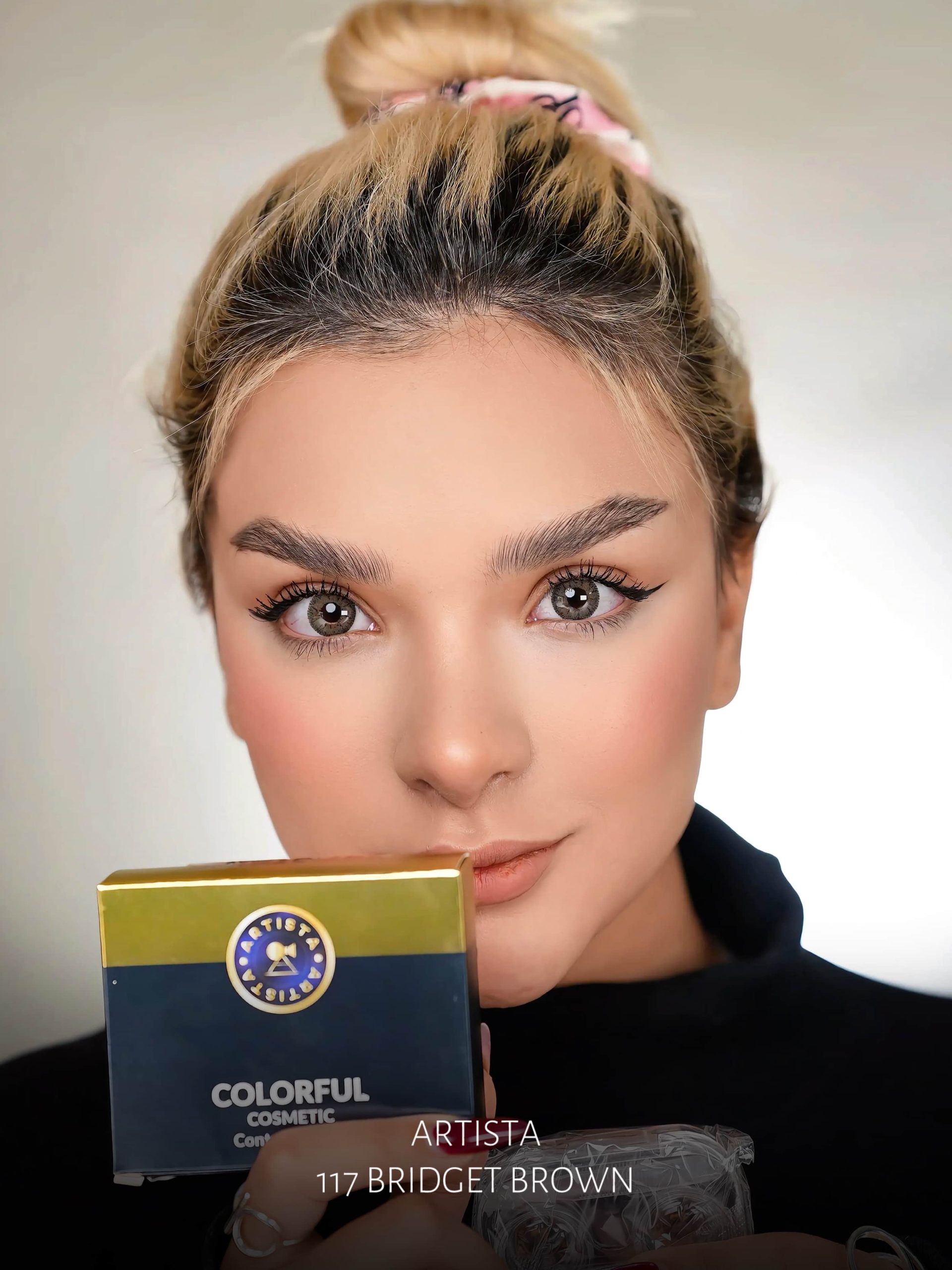 لنز چشم رنگ قهوه ای آرتیستا مدل Artista Bridget Brown 117 - Image 2