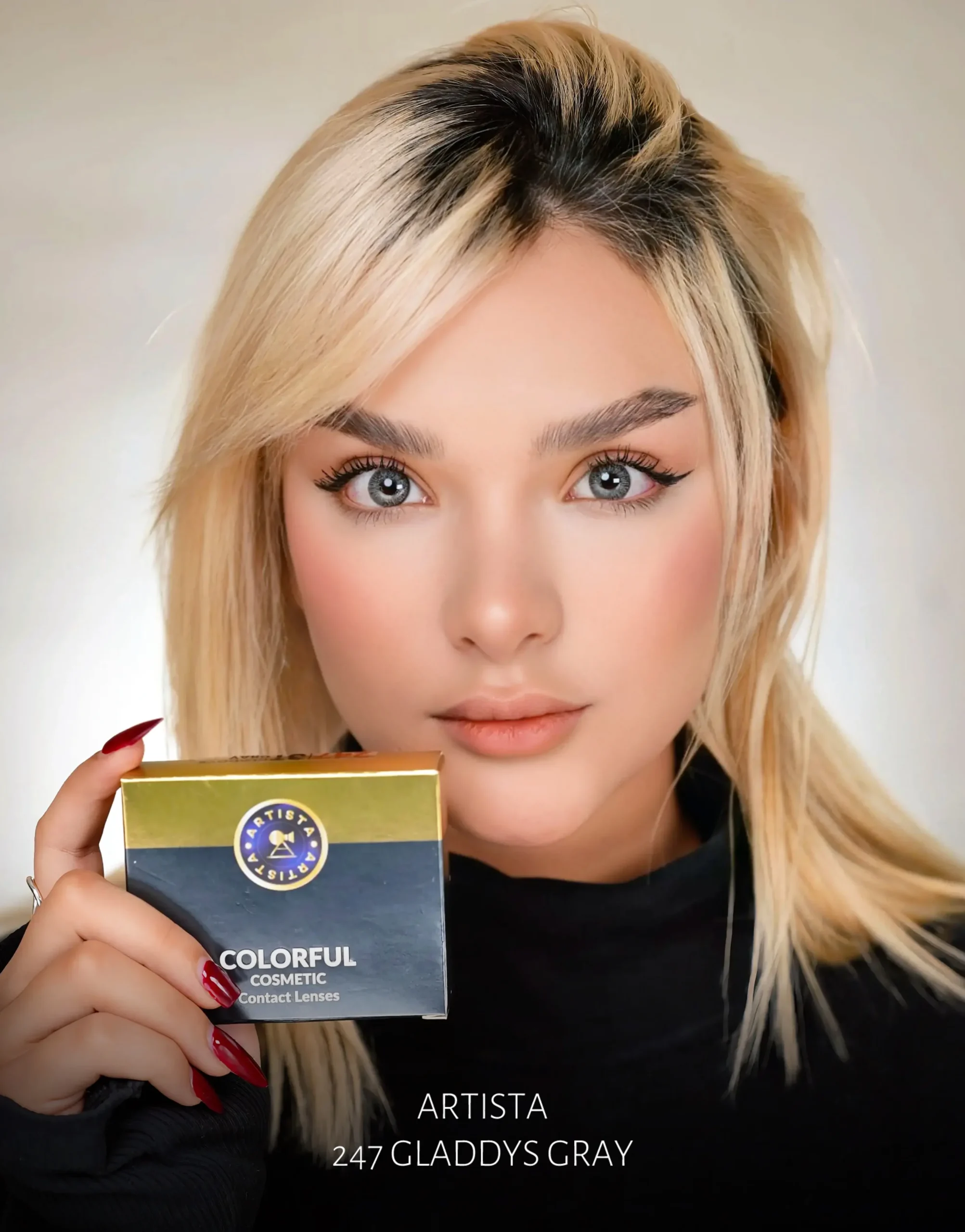 لنز چشم رنگ سبز آرتیستا مدل gladys gray 247 - Image 2